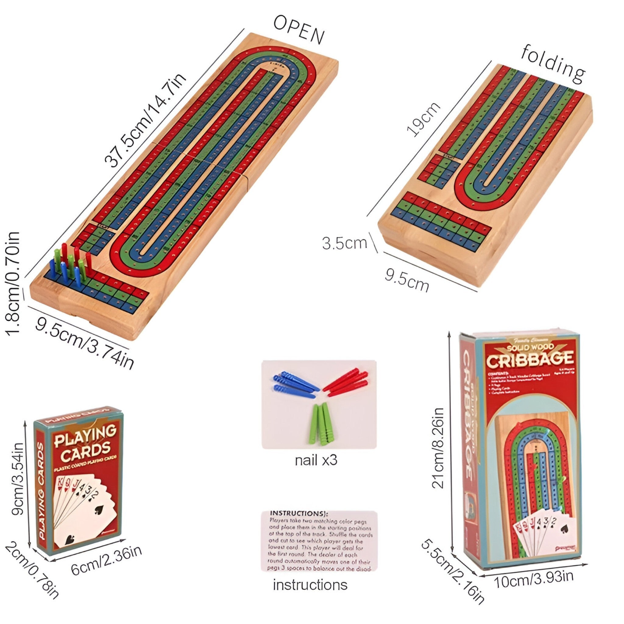 Oscar | Jeu de société classique de Cribbage