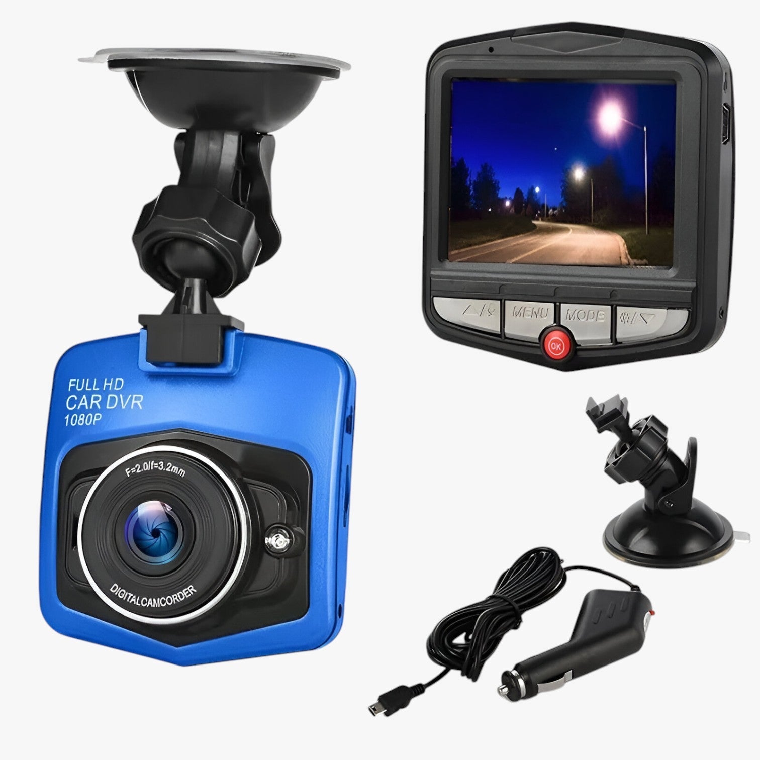 Axel | Dashcam HD 1080P avec vision nocturne et enregistrement en boucle