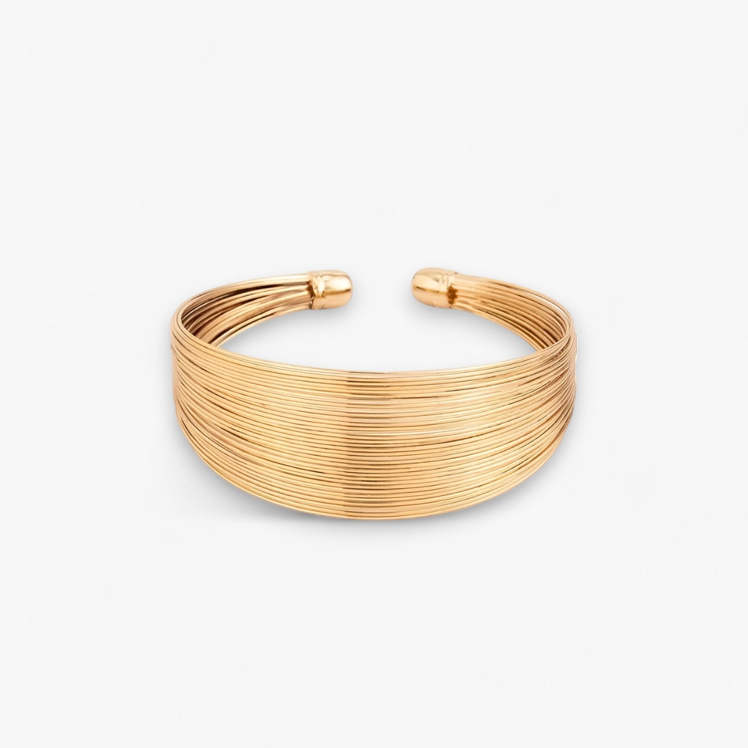 Hana | Bracelet Jonc Multistrat en Or Vintage