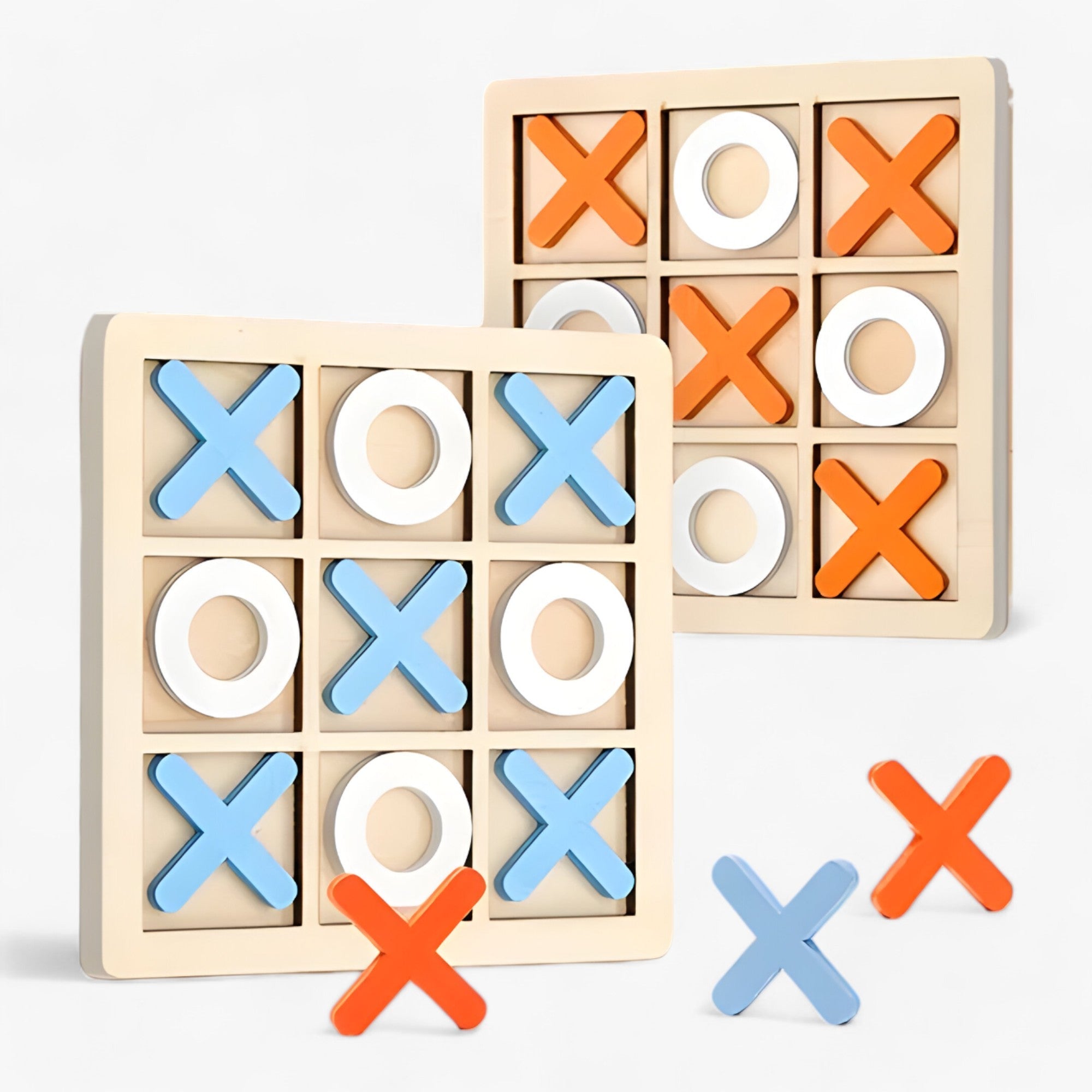 Slim Plezier | Jeu de Tic-Tac-Toe en Bois