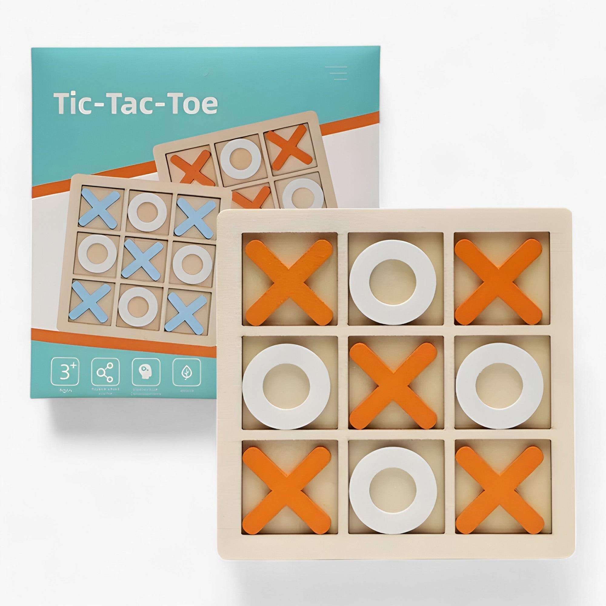 Slim Plezier | Jeu de Tic-Tac-Toe en Bois