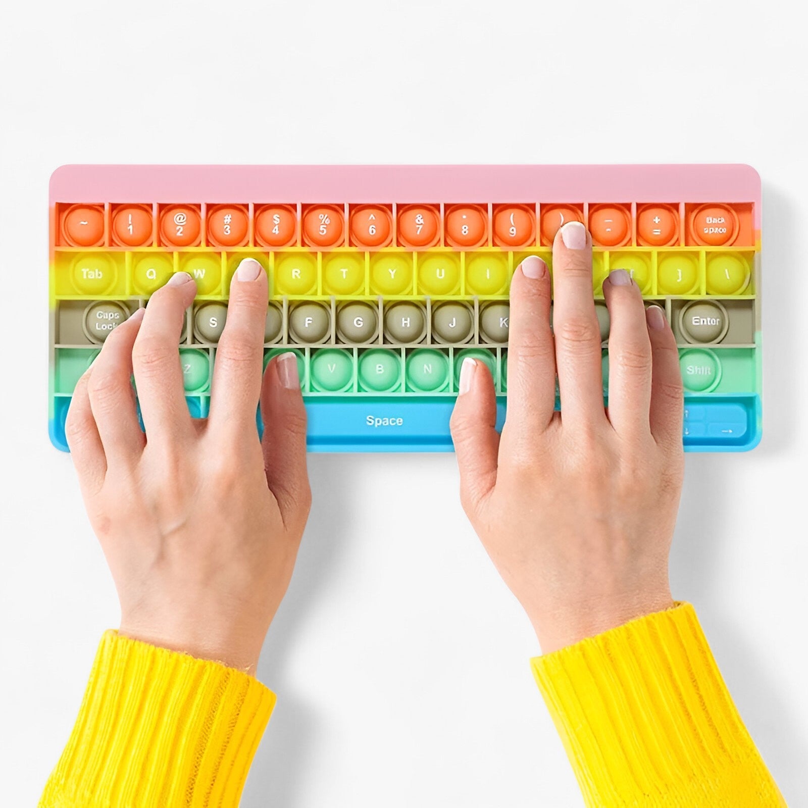 Kyle | Clavier Fidget Arc-en-ciel