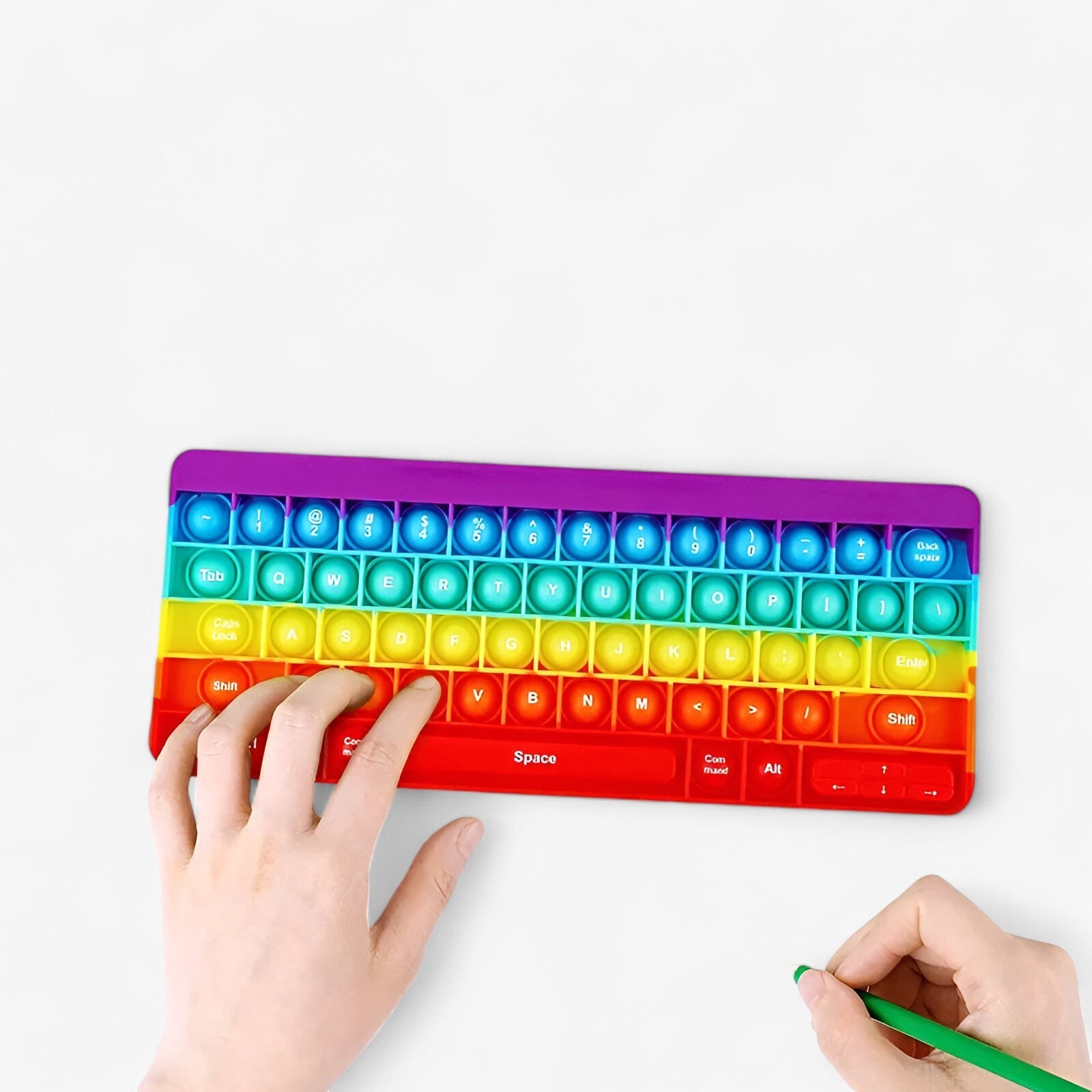 Kyle | Clavier Fidget Arc-en-ciel