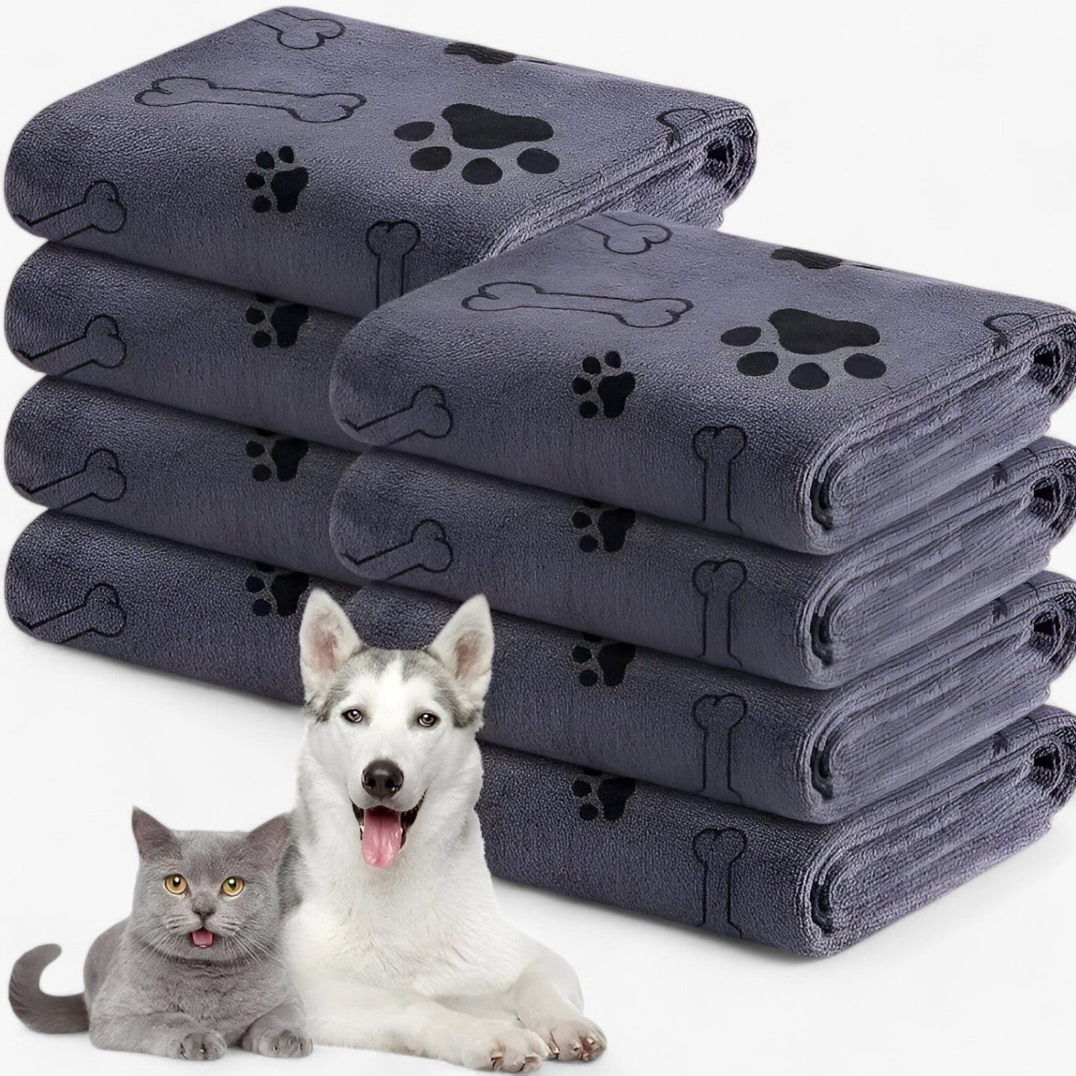 Rex | Serviette en Microfibre à Séchage Rapide pour Chiens et Chats