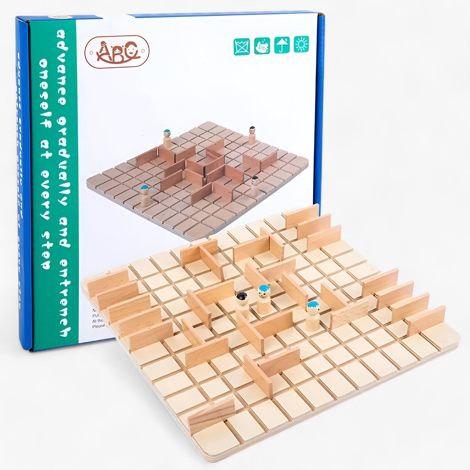 Stratégie Intelligente | Jeu Quoridor en Bois pour Familles