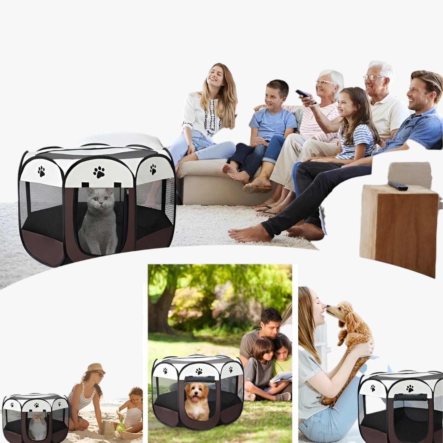 Milo | Tente pour animaux de compagnie pliable et portable pour le confort et la commodité