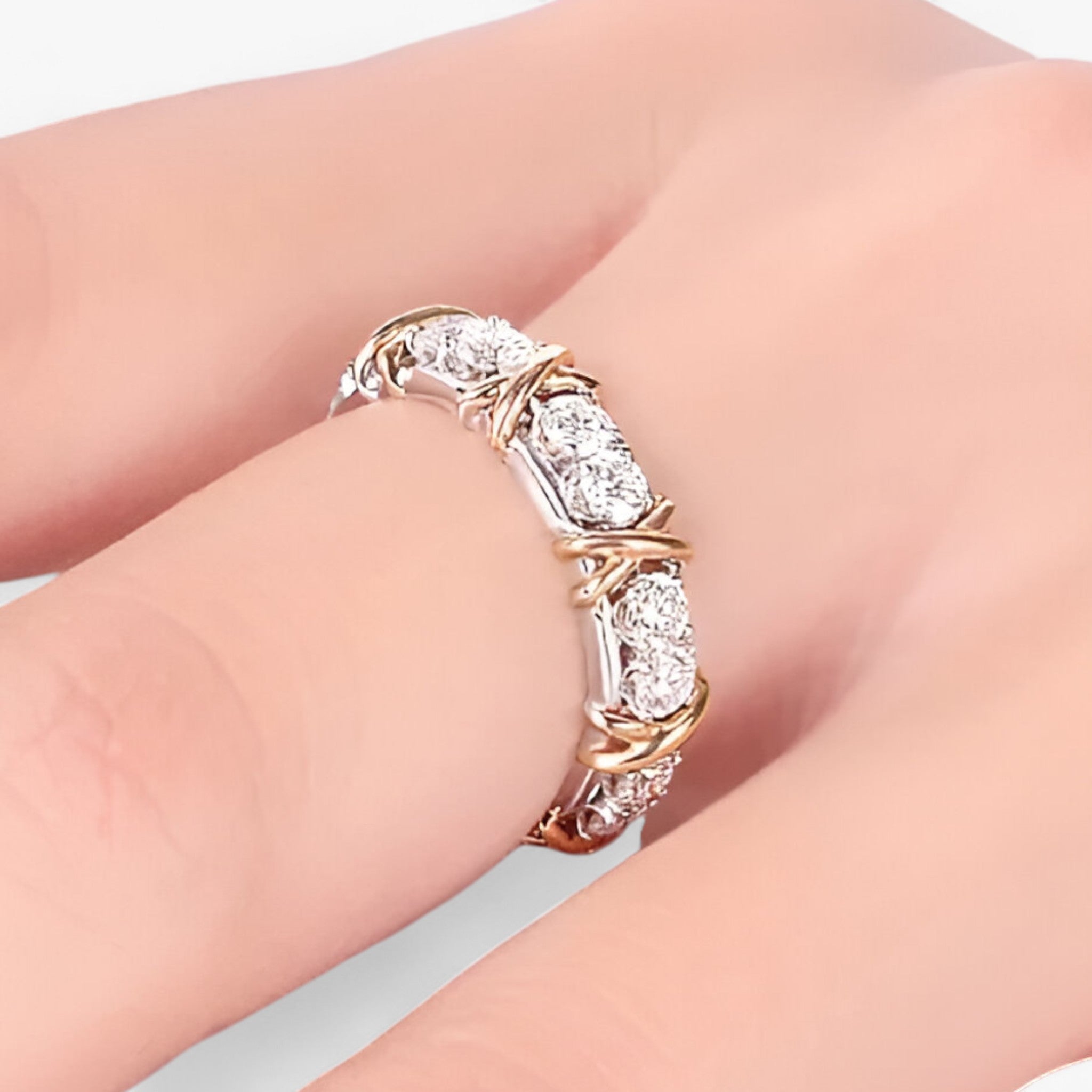 Lena | Bague en zirconium en argent sterling