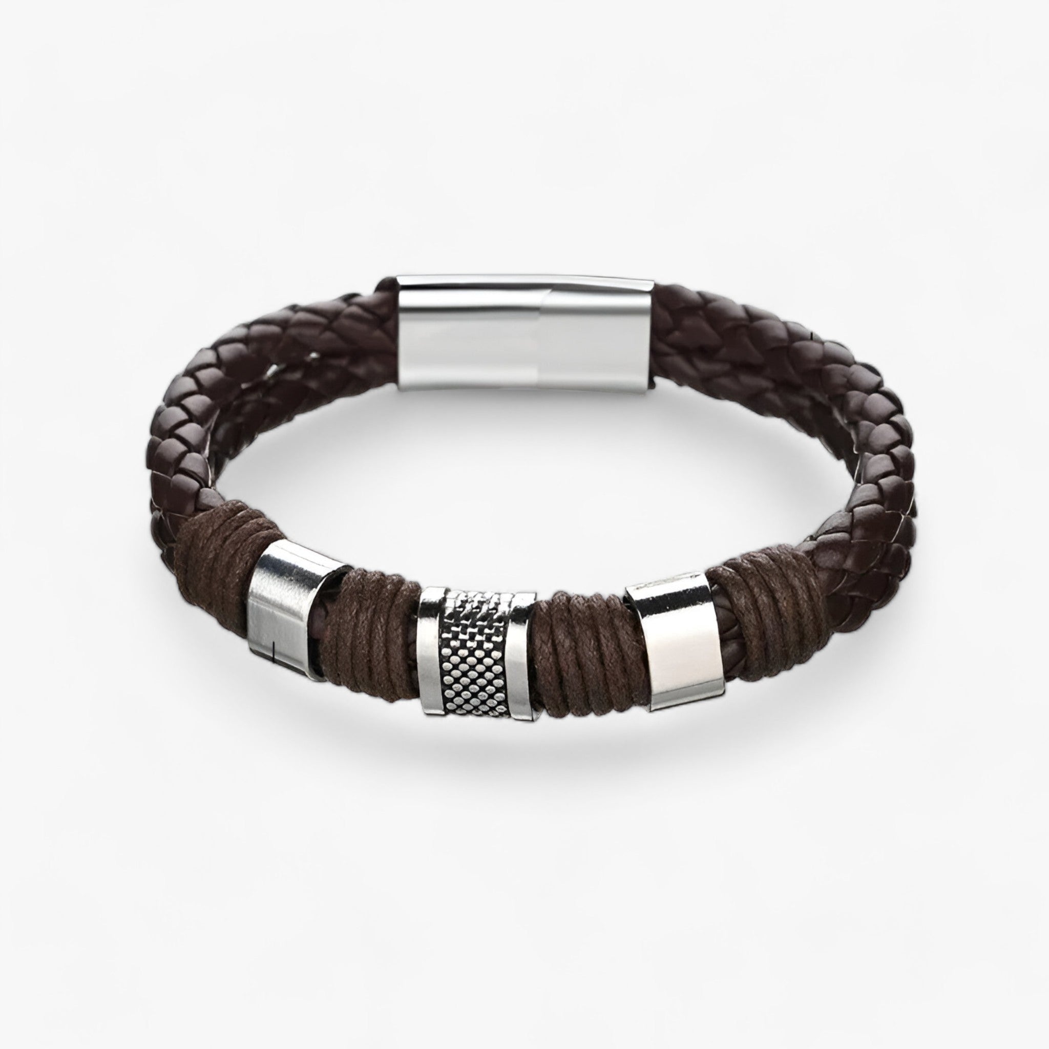 Heer | Bracelet en cuir tressé Titan