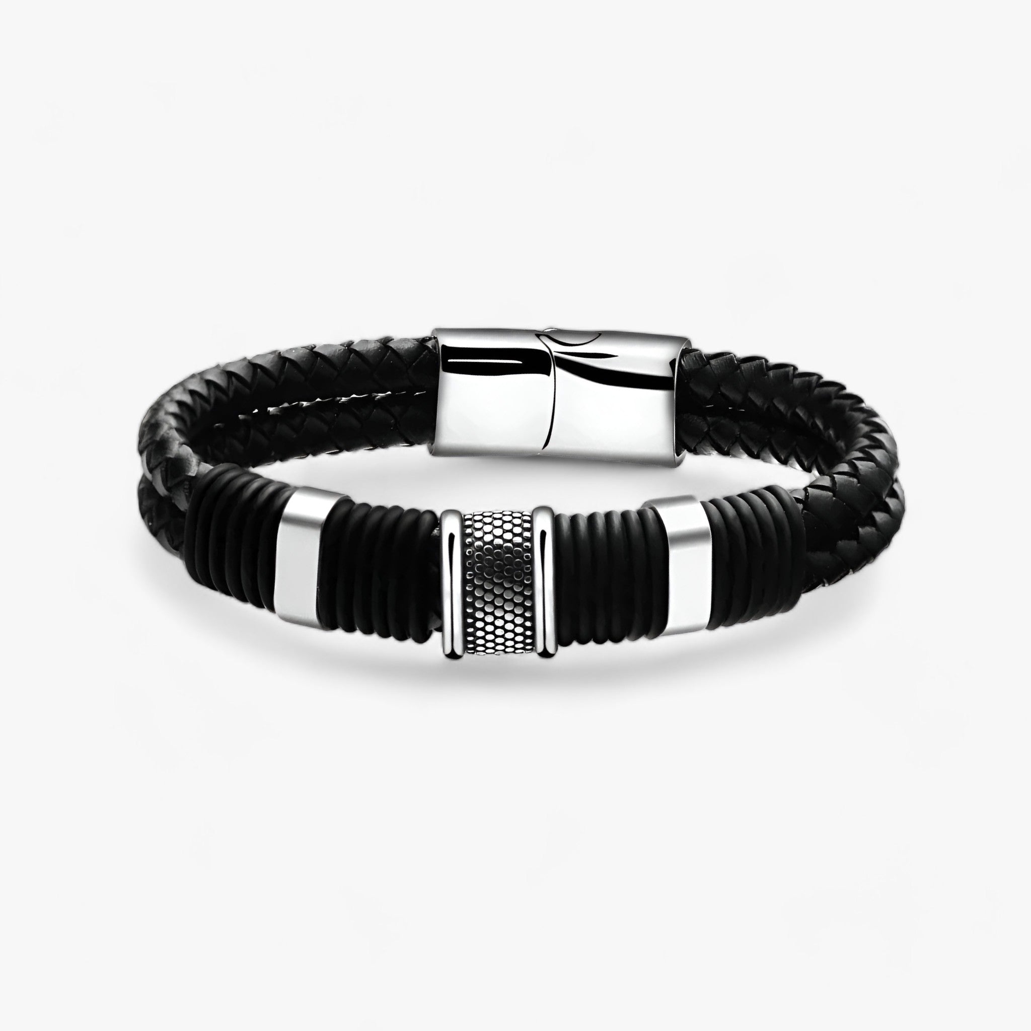 Heer | Bracelet en cuir tressé Titan