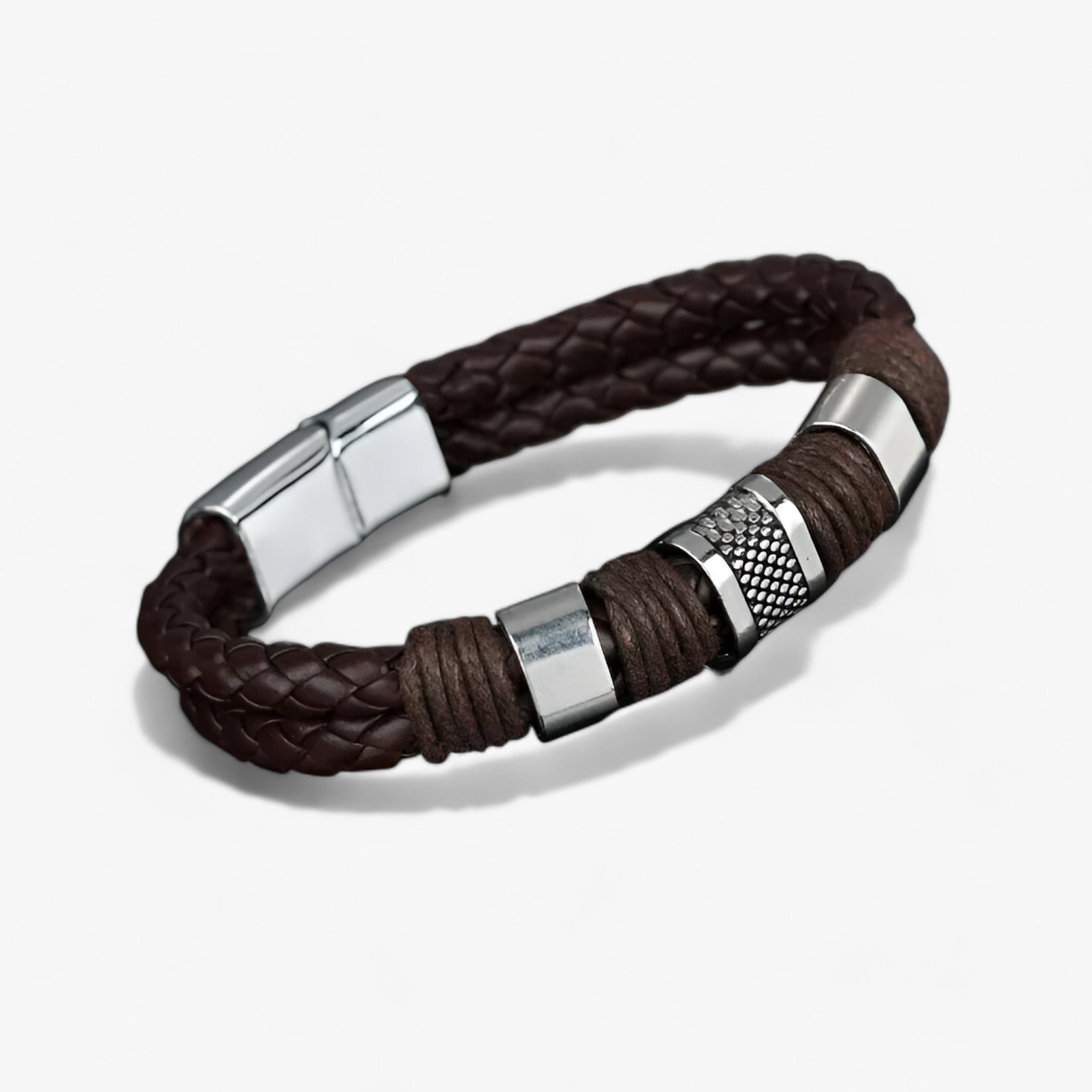 Heer | Bracelet en cuir tressé Titan