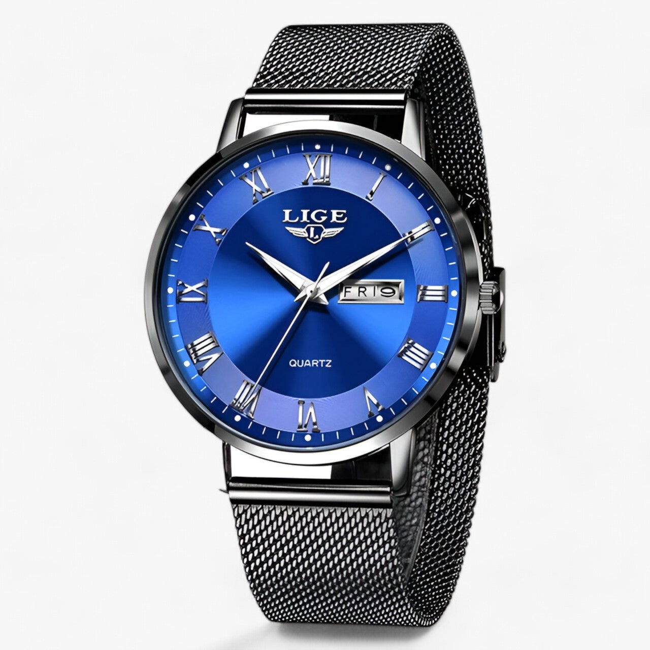 Lina | Montre en acier maillé élégante