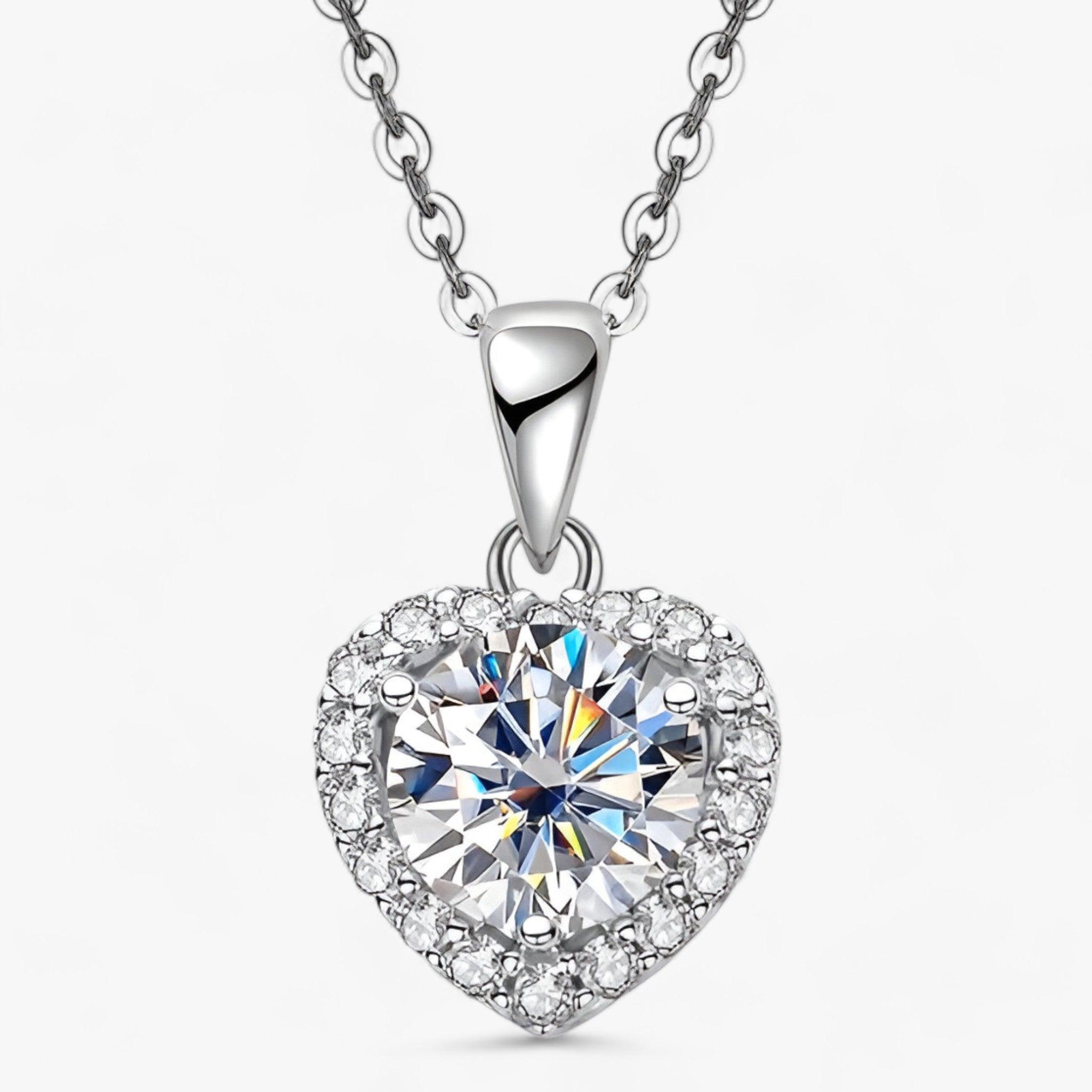 Heart | Collier Hart en Moissanite