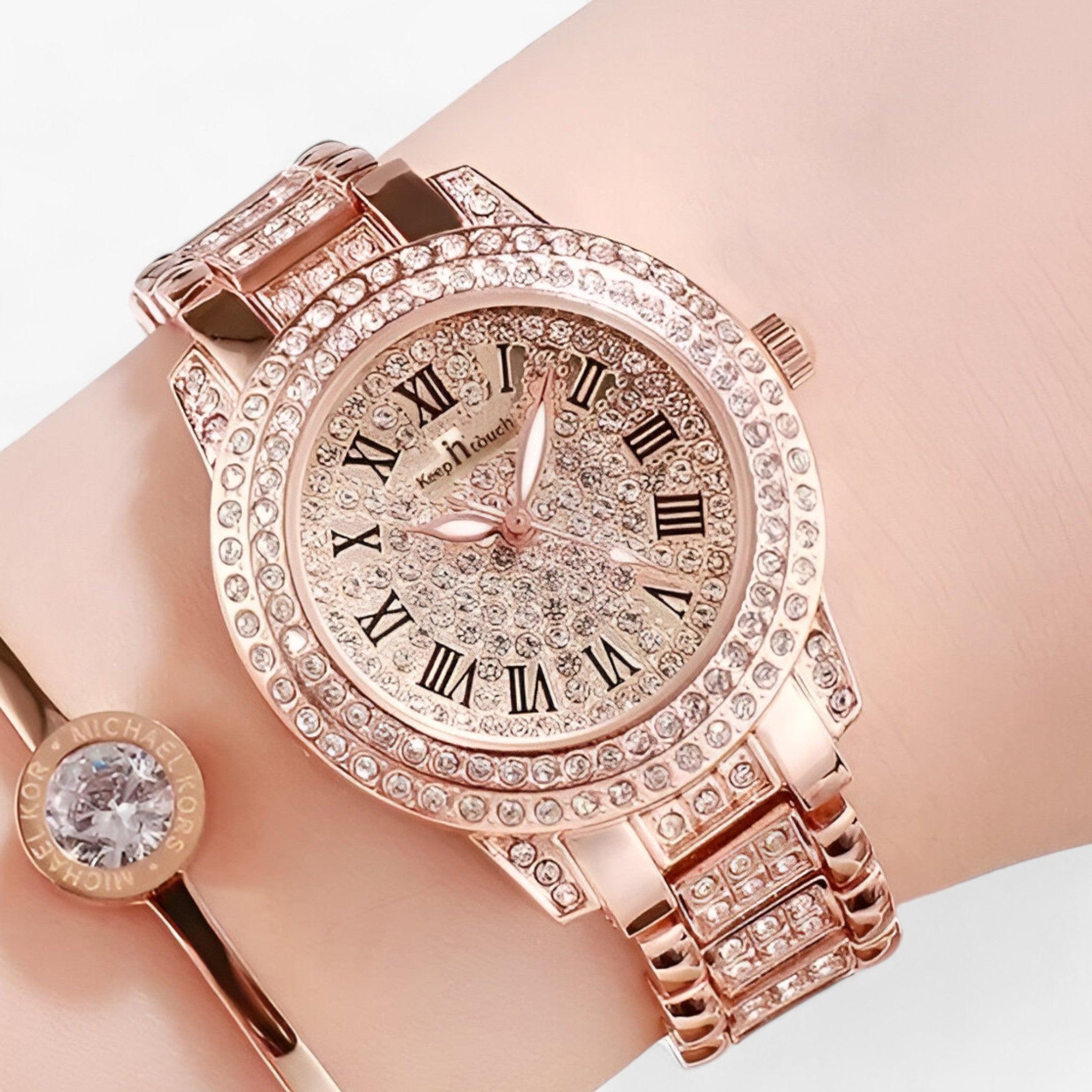 Sasha | Montre Luxe avec Diamants Complets