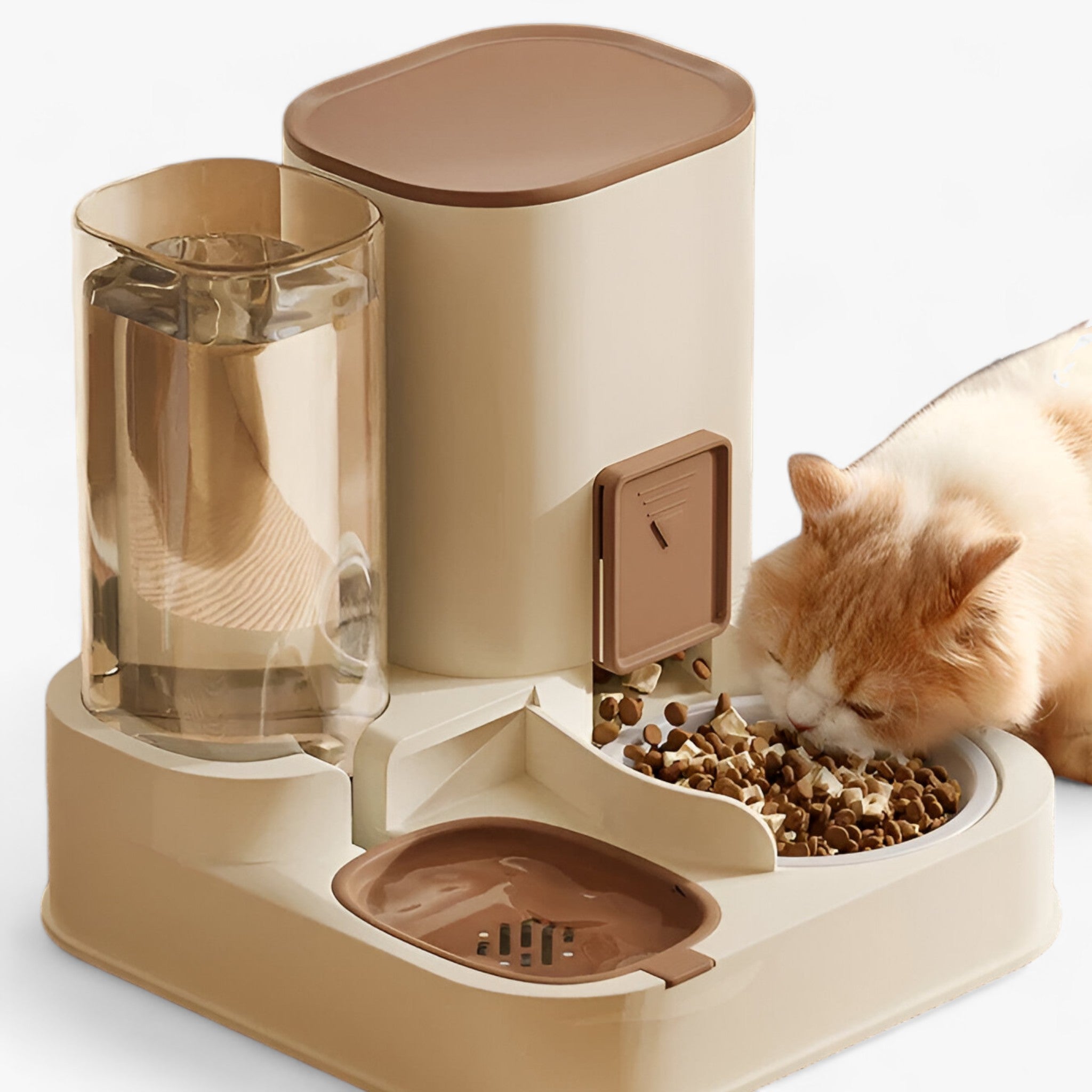 Petlux | Distributeur de nourriture pour animaux avec réservoir d'eau